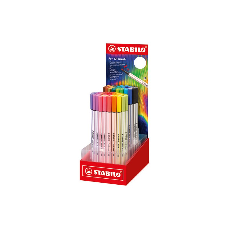 STABILO PEN 68 BRUSH ARTY -80pz 568/80-02 STABILO PEN 68 BRUSH ARTY -80pz 568/80-02