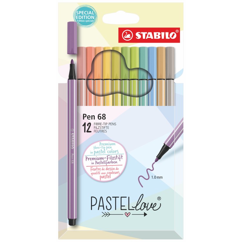 STABILO POINT 68 PASTELLOVE - 12PZ 6812-7-7