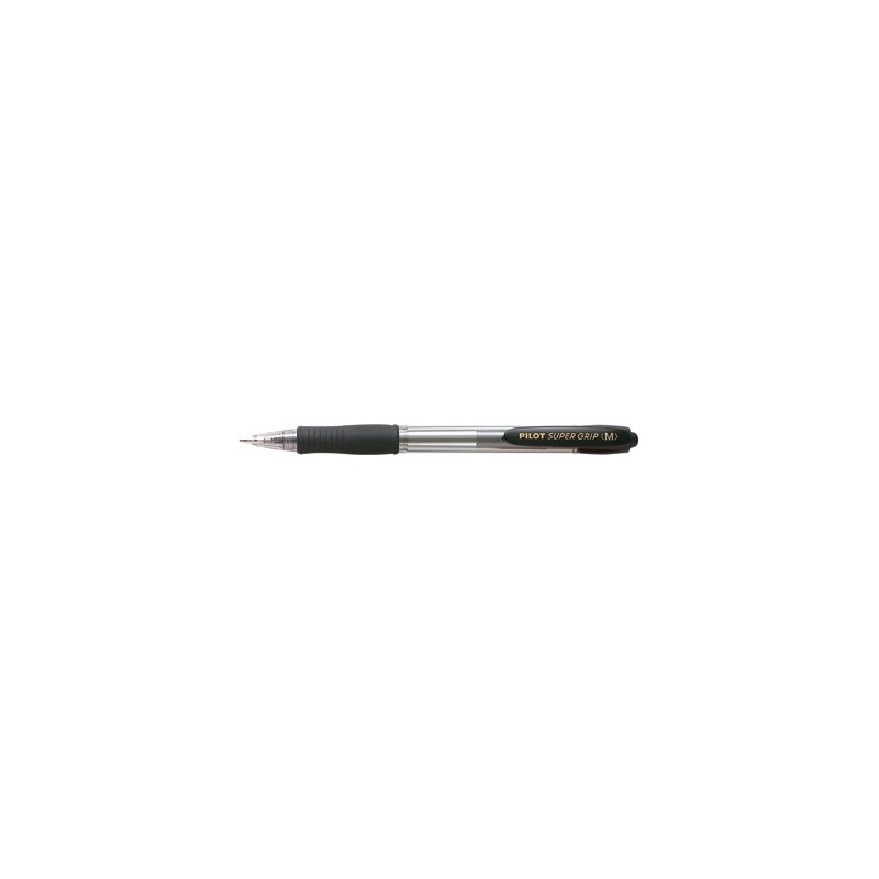 PILOT Penna Biro sfera a scatto SUPER GRIP M 1440 colore Nero 1,0mm 001440 PILOT Penna Biro sfera a scatto SUPER GRIP M 1440 colore Nero 1,0mm 001440