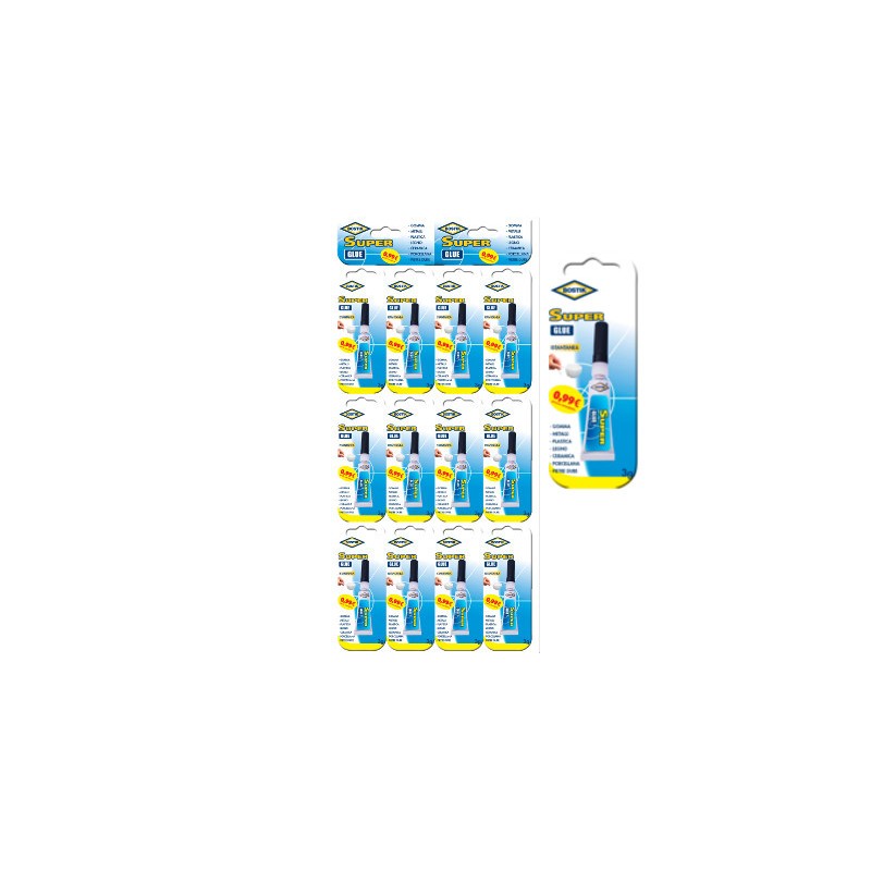 12 pezzi Colla Uhu Super Glue 3 gr D2593 12 pezzi Colla Uhu Super Glue 3 gr D2593