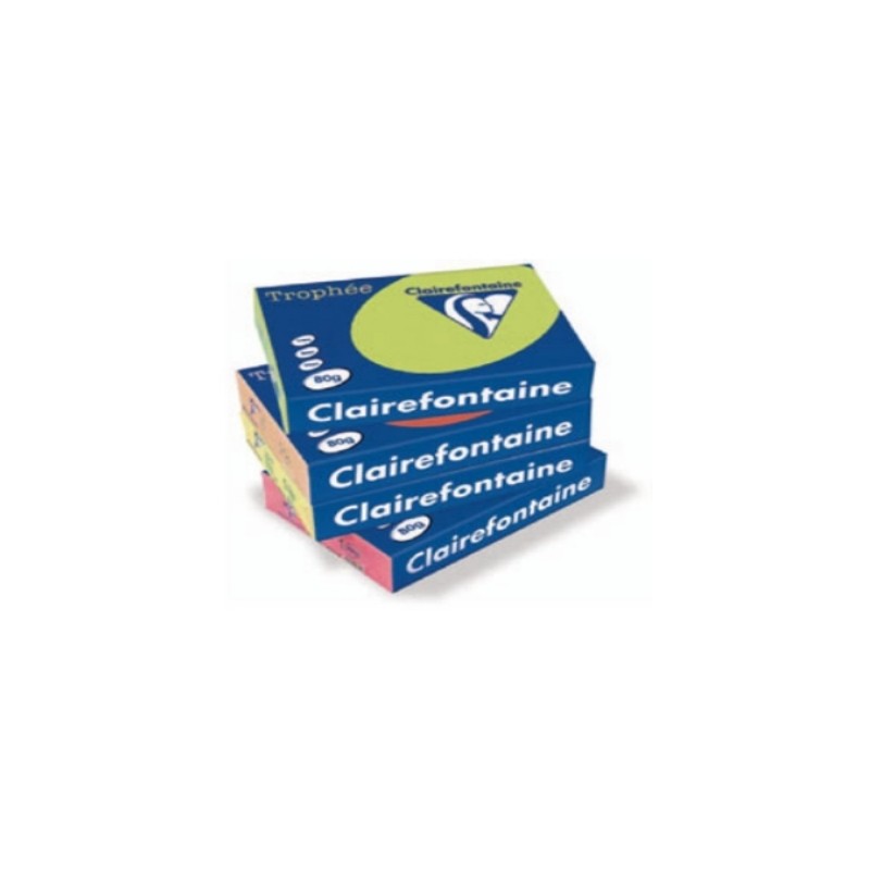 CLAIREFONTAINE TROPHEE 500 fogli Carta per fotocopie colore giallo fluo A3 80 GR2884 CLAIREFONTAINE TROPHEE 500 fogli Carta per fotocopie colore giallo fluo A3 80 GR2884
