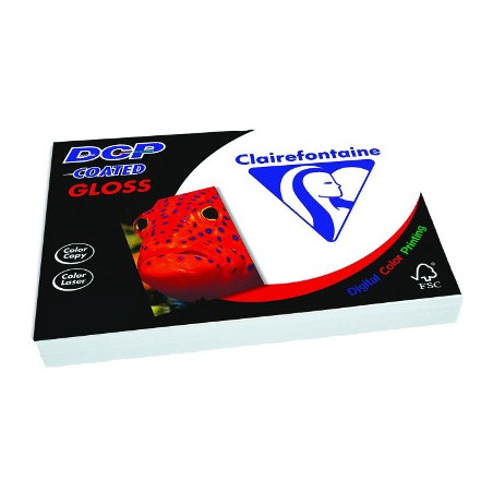 1 - CLAIREFONTAINE DCP 250 fogli Carta per fotocopie laser coated A4 6851 170 gr