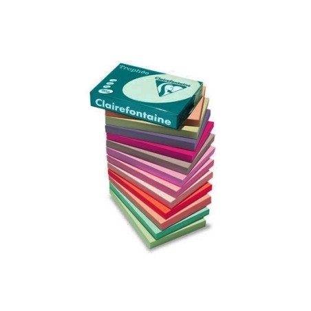 1 - CLAIREFONTAINE TROPHEE 500 fogli Carta per fotocopie colore rosso corallo A4 80 gr8175