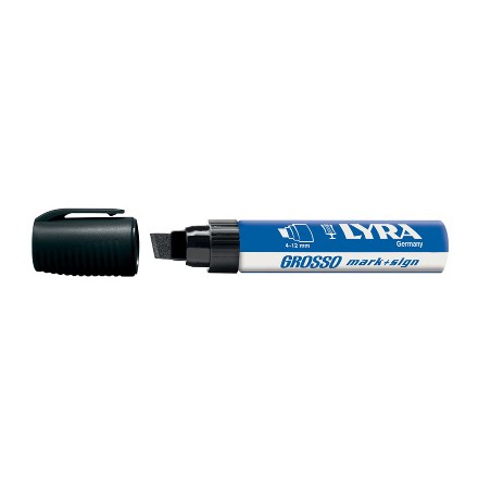 1 - Pennarello indelebile Marker Lyra grosso nero fila L4030099