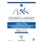 BLOCCO DISEGNO A GRANA A4 180gr. 30fg COLLATO CLAIREFONTAINE 96624C BLOCCO DISEGNO A GRANA A4 180gr. 30fg COLLATO CLAIREFONTAINE 96624C