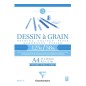 BLOCCO DISEGNO A GRANA A4 125gr. 40fg COLLATO CLAIREFONTAINE 96684C
