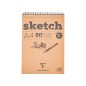 BLOCCO SCHIZZI A4 50fg. 90gr. SPIRALE CLAIREFONTAINE 96904C BLOCCO SCHIZZI A4 50fg. 90gr. SPIRALE CLAIREFONTAINE 96904C
