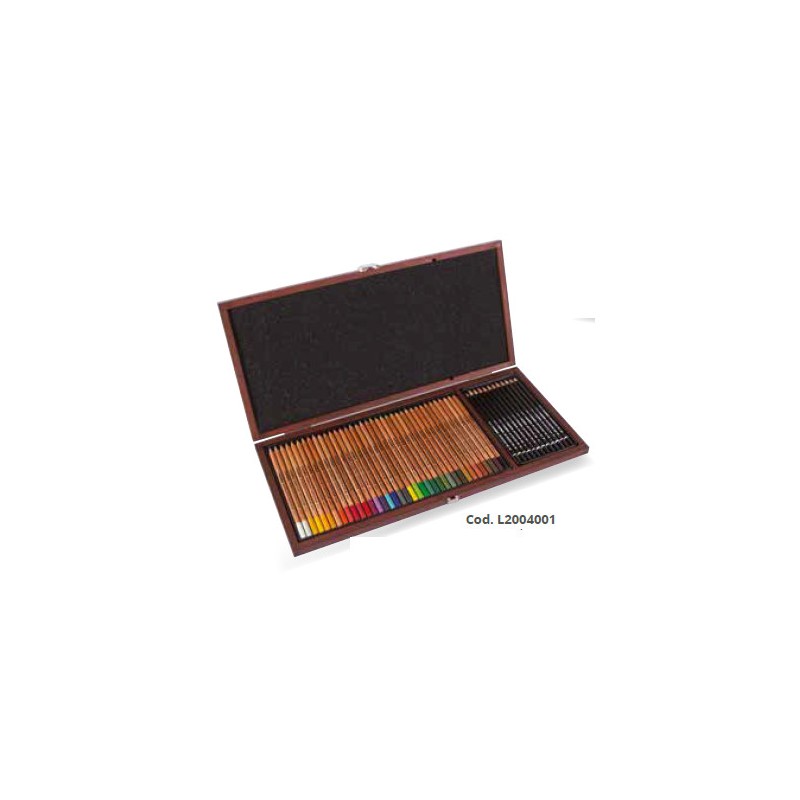 Lyra Rembrandt Polycolor e Art Design set 48 pezzi in scatola di legno L2004001 Lyra Rembrandt Polycolor e Art Design set 48 pezzi in scatola di legno L2004001