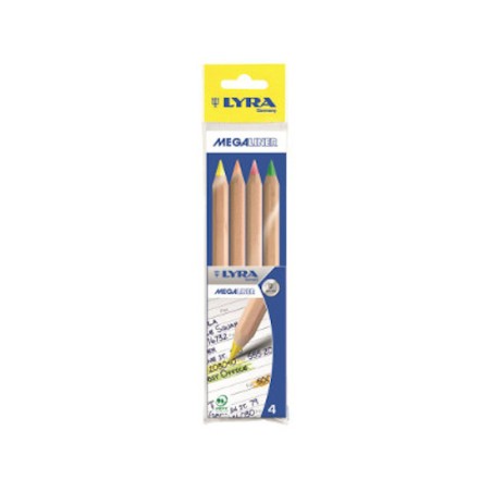1 - FILA Evidenziatore Pastello Megaliner Lyra 4 pz L3968001