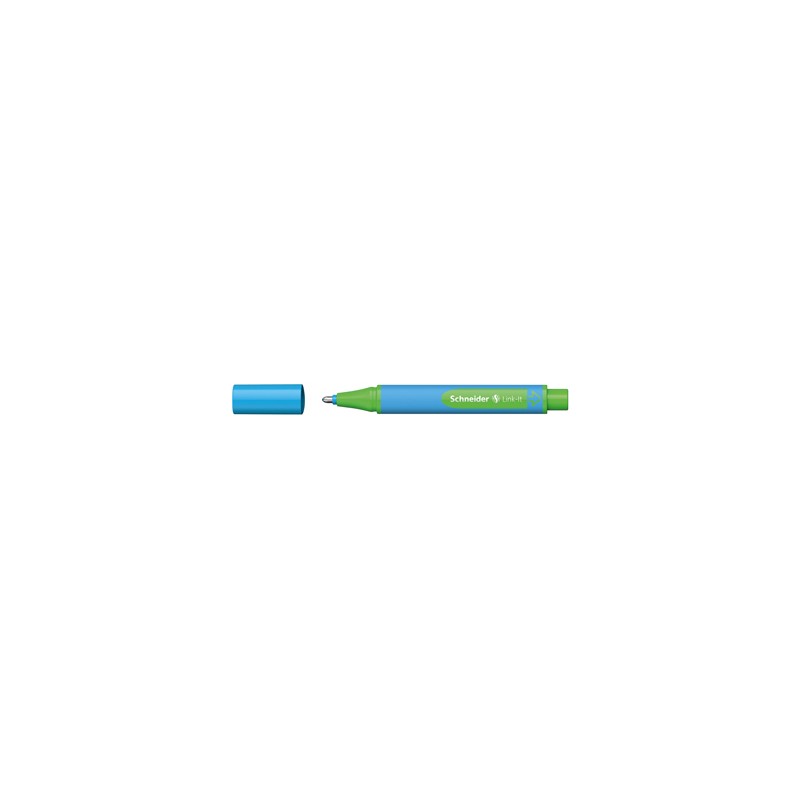 10 pz Penna Biro Slider Link-It Schneider colore azzurro 154510 10 pz Penna Biro Slider Link-It Schneider colore azzurro 154510