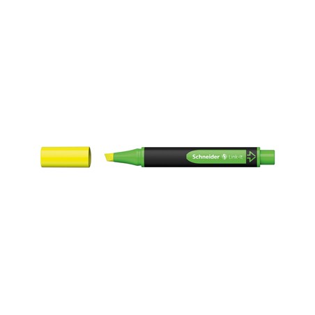 1 - 10 pezzi Evidenziatore Link-it Schneider giallo 119205