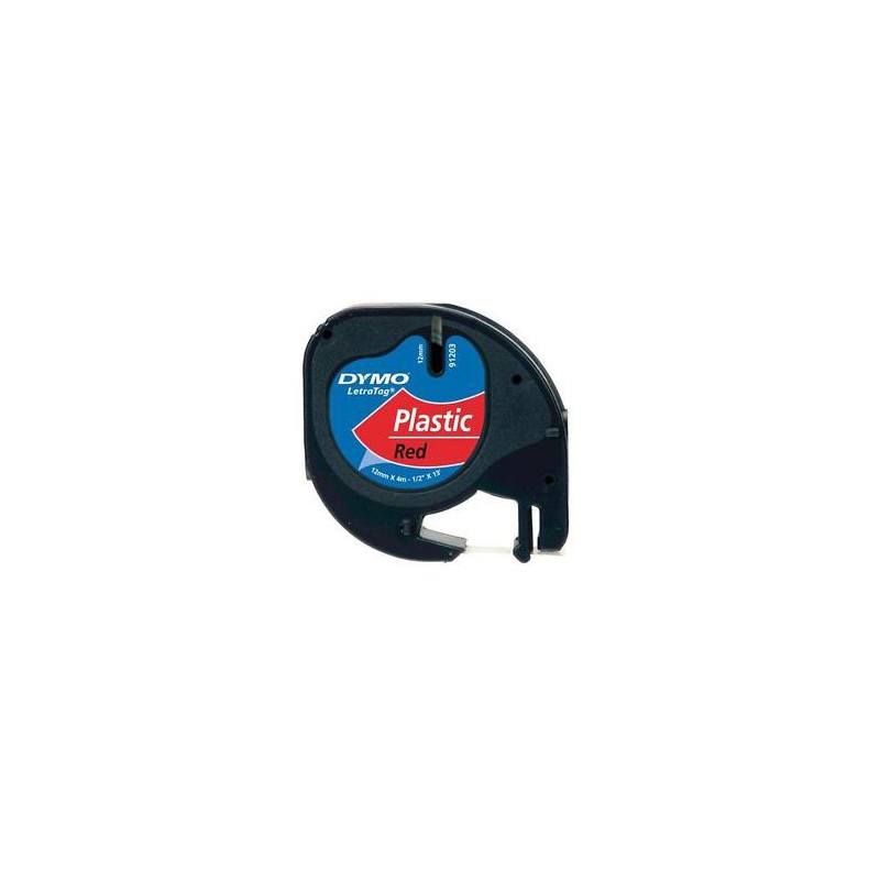 Nastri per etichettatrici Dymo Letratag in plastica rosso 12x4 mtS0721630 Nastri per etichettatrici Dymo Letratag in plastica rosso 12x4 mtS0721630