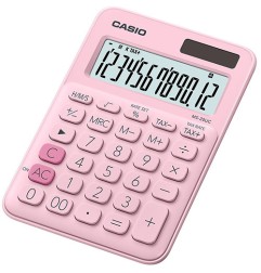1 - CALCOLO CASIO MS-20UC ROSA PASTEL 12C. TAVOLO