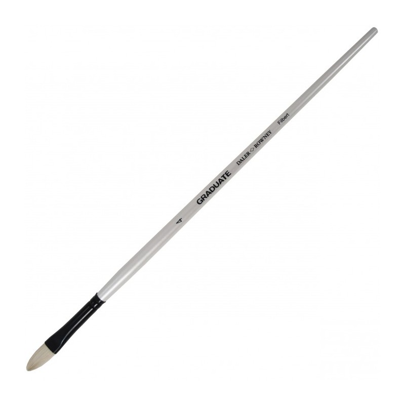 Daler-Rowney Graduate pennello setola lingua di gatto manico lungo n. 4 D212142004 Daler-Rowney Graduate pennello setola lingua di gatto manico lungo n. 4 D212142004