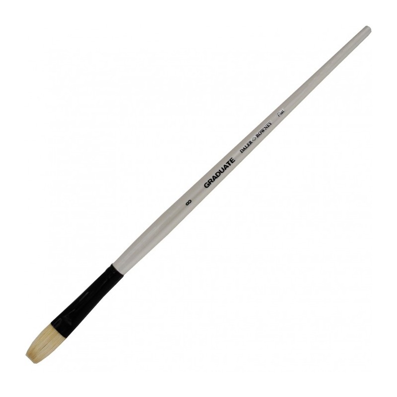Daler-Rowney Graduate pennello setola piatto lungo manico lungo n. 8 D212144008