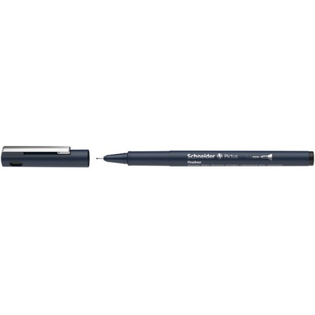 1 - SCHNEIDER 10 pz Penna disegno tecnico Pictus 0,9 colore nero 197701