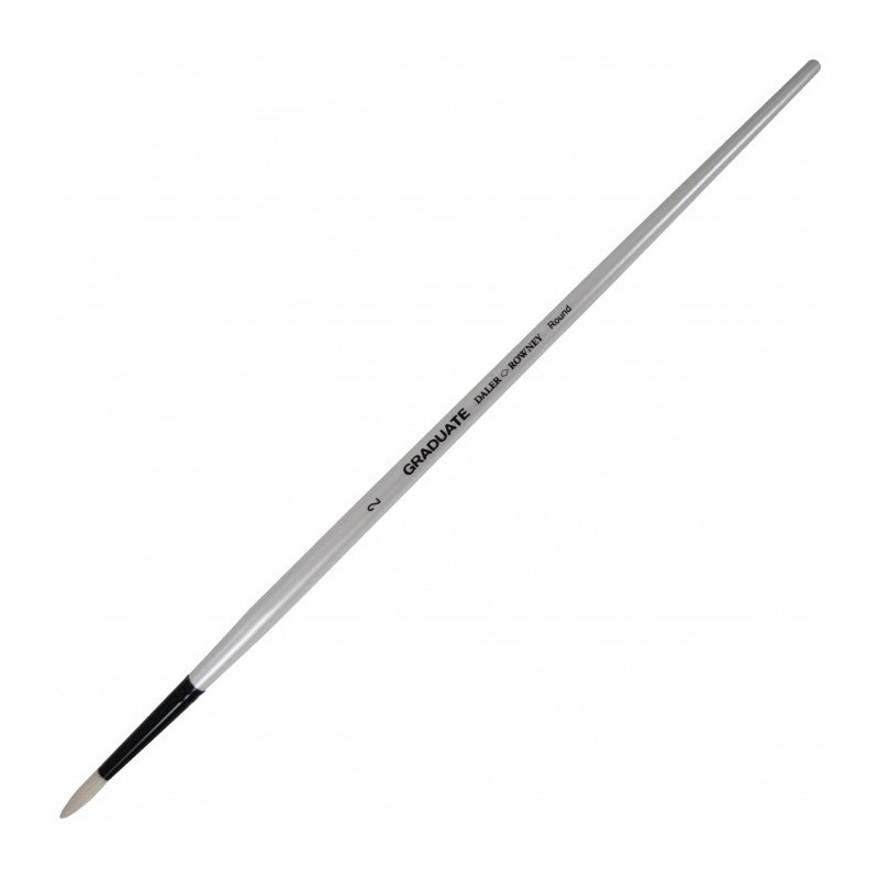 Daler-Rowney Graduate pennello setola tondo manico lungo n. 2 D212145002 Daler-Rowney Graduate pennello setola tondo manico lungo n. 2 D212145002
