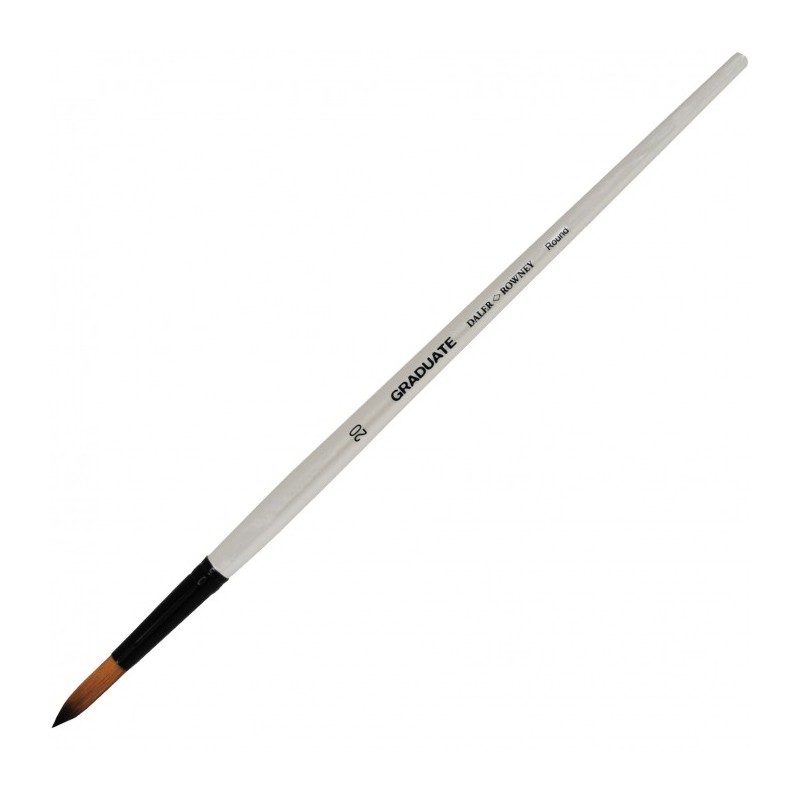 Daler-Rowney Graduate pennello sintetico tondo manico lungo n. 20 D212161020 Daler-Rowney Graduate pennello sintetico tondo manico lungo n. 20 D212161020