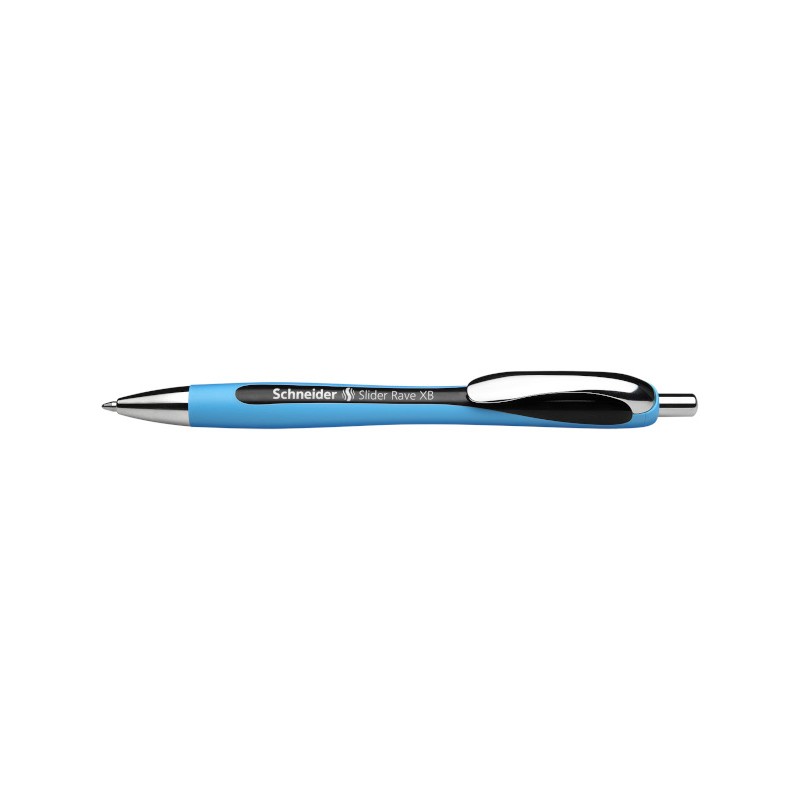 Schneider Slider Rave penna a sfera a scatto punta XB inchiostro nero – confezione 5 pezzi 132501 Schneider Slider Rave penna a sfera a scatto punta XB inchiostro nero – confezione 5 pezzi 132501