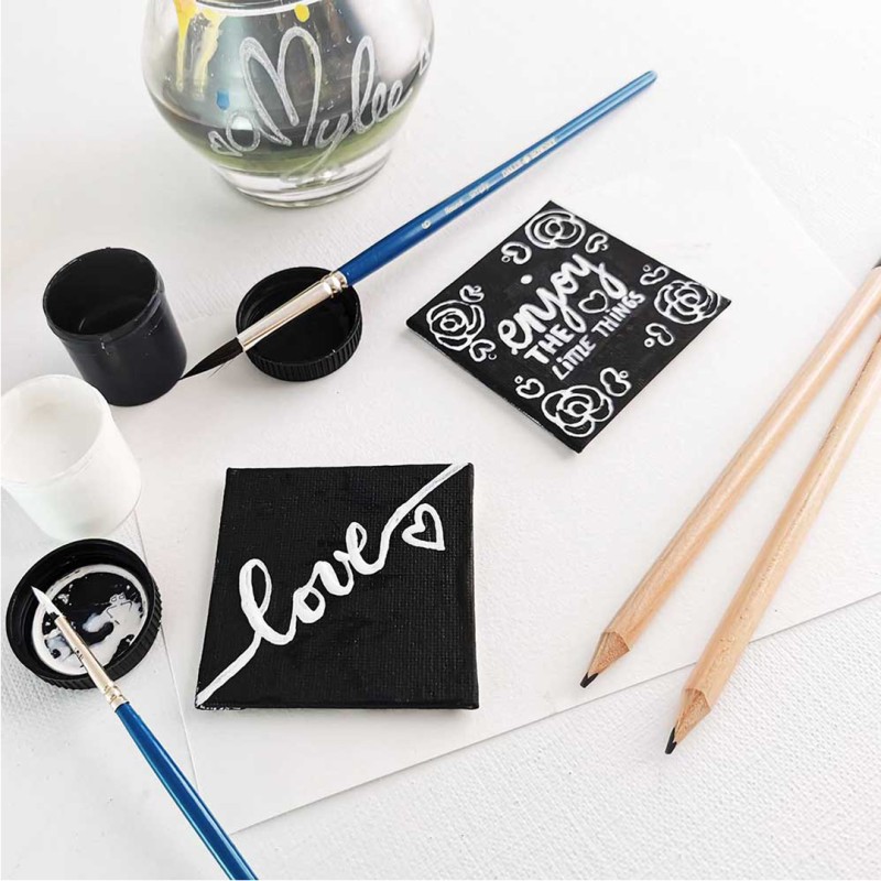 Daler-Rowney Simply cartone telato magnetico nero 6,6x6,6 cm D845900920