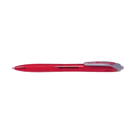 1 - PILOT Penna Biro a sfera REXGRIP colore Rosso 1,2 mm