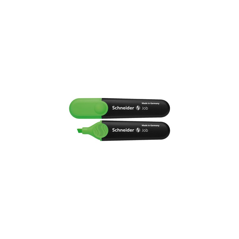 Schneider Job evidenziatore punta a scalpello 1-5 mm verde – confezione 10 pezzi 001504 Schneider Job evidenziatore punta a scalpello 1-5 mm verde – confezione 10 pezzi 001504