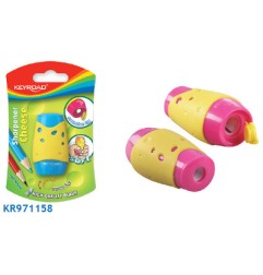 1 - KEYROAD Temperamatite CHEESE a 2 Fori con Serbatoio Soft Touch SERB.971158