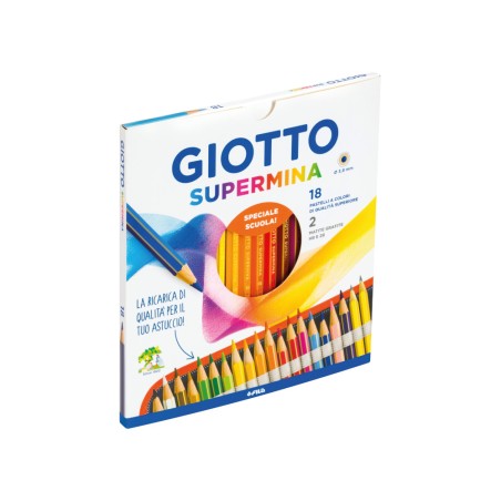 1 - FILA Pastelli Giotto supermina colori assortiti 18 pz 2363