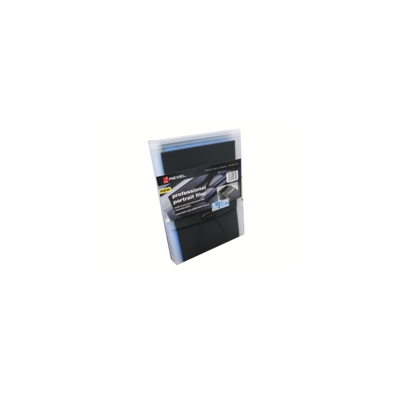Rexel Professional Portrait File KM2101126 cartella portadocumenti A4 in polipropilene 5 scomparti con elastico 2101126 Rexel Professional Portrait File KM2101126 cartella portadocumenti A4 in polipropilene 5 scomparti con elastico 2101126