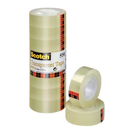 1 - 8 rotolini Nastro adesivo 3M 550 19x33mt