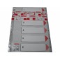 Esselte divisori rubrica A4 1/6 PLP tasti numerici grigi 100104