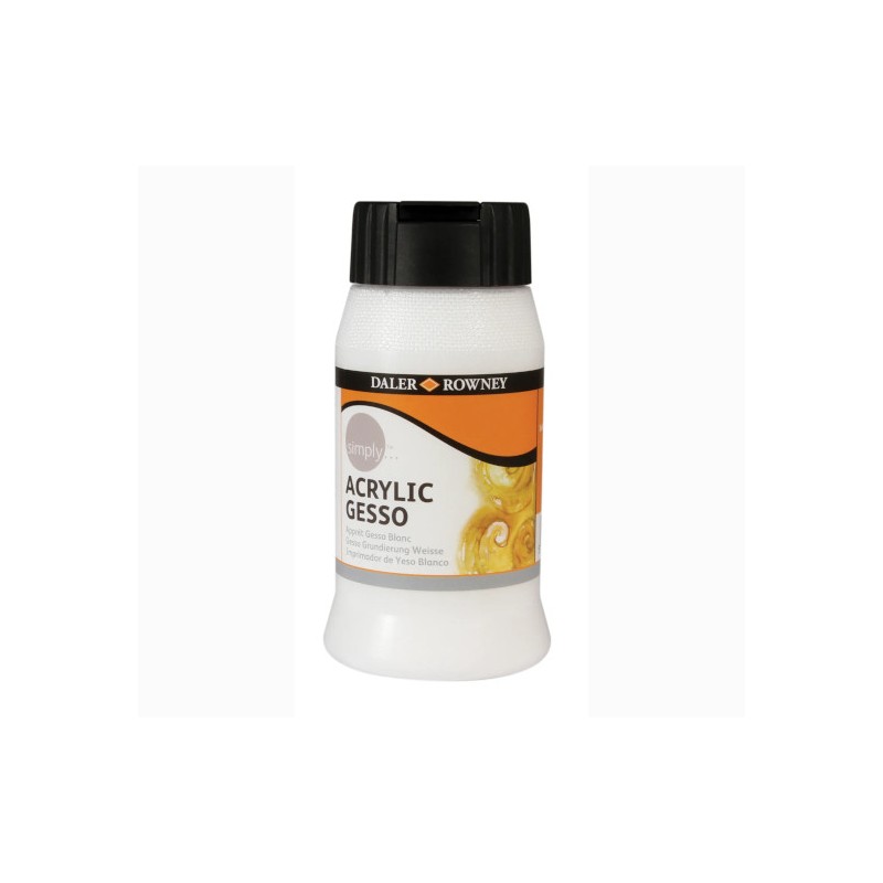 Daler-Rowney Simply gesso acrilico bianco per imprimitura 500 ml D129500012