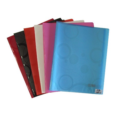 1 - Portalistino copertina morbida colori assortiti A4 70 bustine Unistar