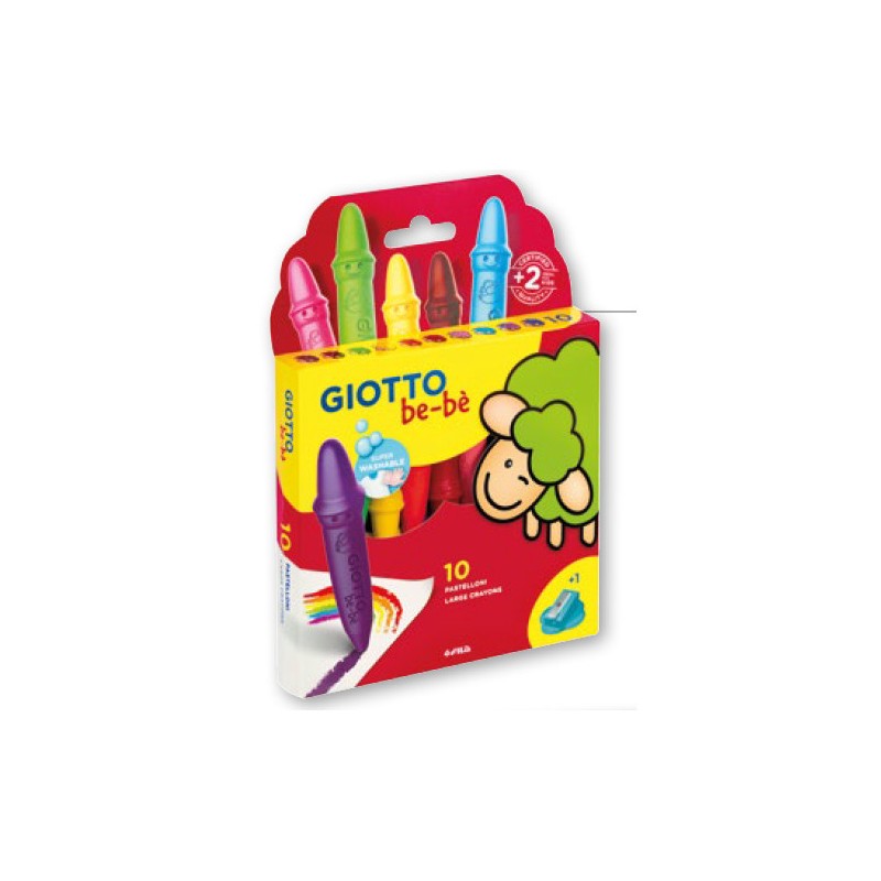 Giotto Be Bè 10 Pastelli grandi a Cera F477900 Giotto Be Bè 10 Pastelli grandi a Cera F477900