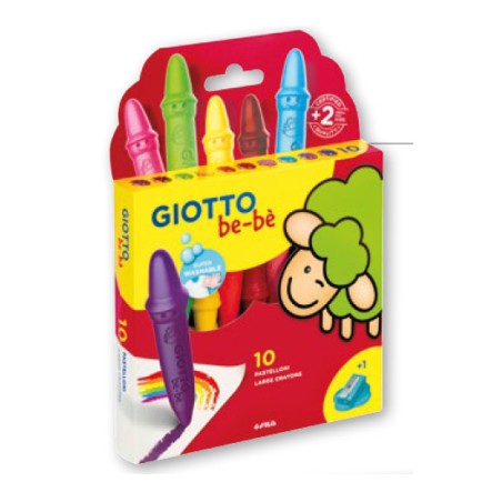 1 - GIOTTO BE-BE' PASTELLI CERA -10pz 4779