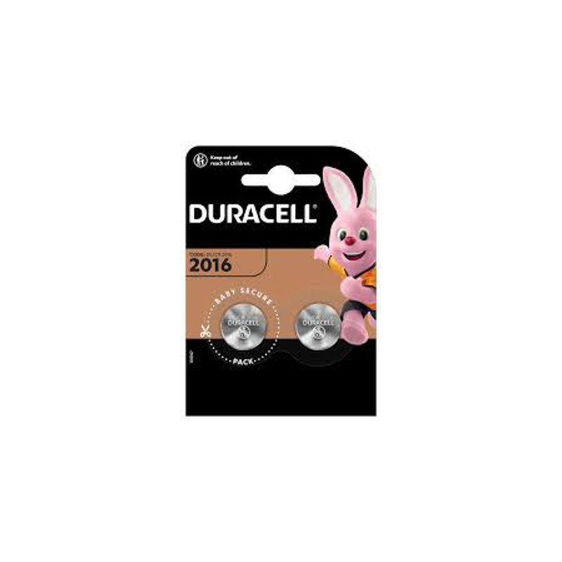 Duracell pile a bottone al litio 2016 CR2016 3 V categoria elettronica – confezione 2 pezzi Duracell pile a bottone al litio 2016 CR2016 3 V categoria elettronica – confezione 2 pezzi