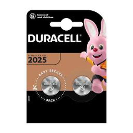 Duracell pile a bottone al litio 2025 CR2025 3 V categoria elettronica – confezione 2 pezzi