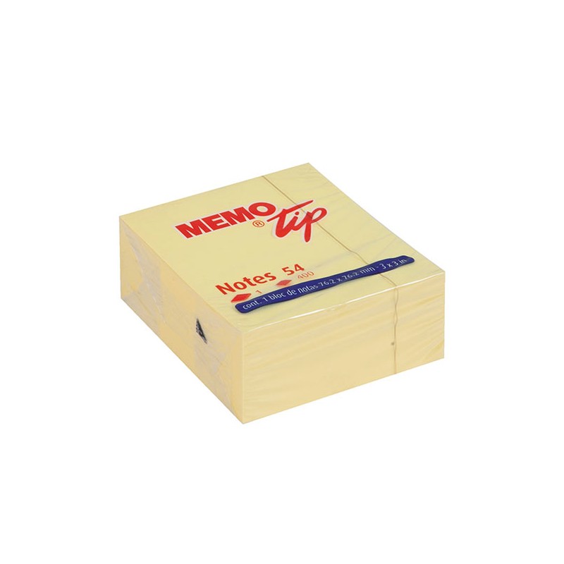 Cubo adesivo post-it giallo Memotip 51x51 400fg 30/019-1 Cubo adesivo post-it giallo Memotip 51x51 400fg 30/019-1