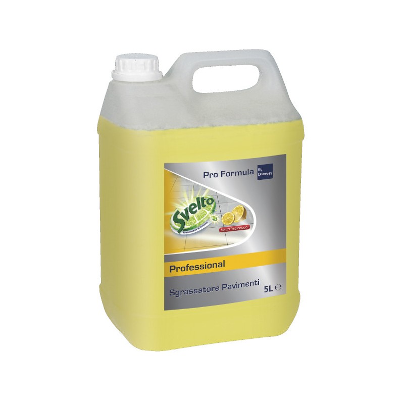 Svelto Professional detergente sgrassatore per pavimenti al limone verde, tanica 5 L – 7514364