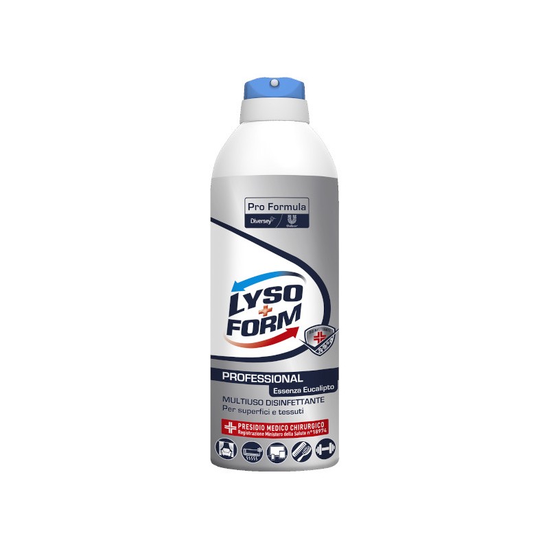 Lysoform Professional multiuso disinfettante spray per superfici e tessuti, essenza eucalipto, 400 ml – 101107301