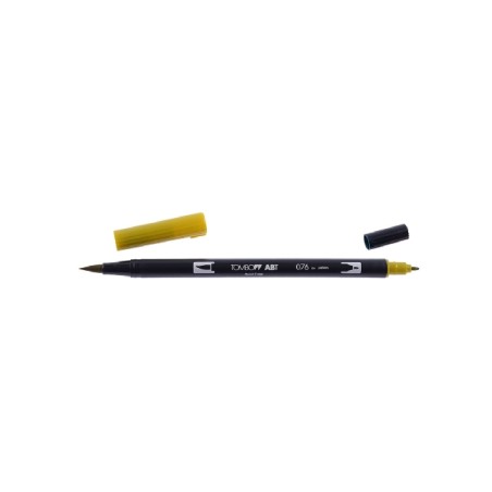 1 - PENNARELLI TOMBOW ABT DUAL BRUSH 6PZ PABT-076 OCRA VERDE