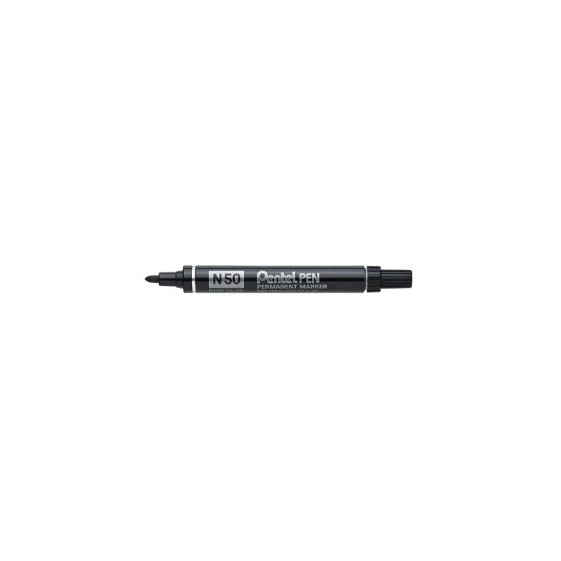 Pentel N50 marker indelebile punta tonda 1,5-2 mm nero Pentel N50 marker indelebile punta tonda 1,5-2 mm nero