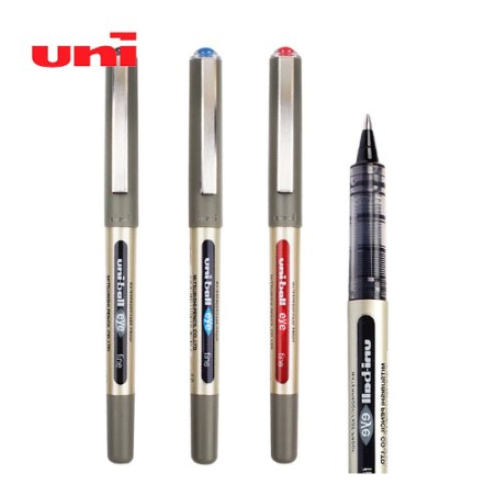 1 - OSAMA MITSUBISHI Uni Ball EYE Penna a Sfera Rosso Punta Fine 0,7mm -12PZ UB157