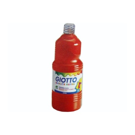 1 - FILA Tempera Pronta GIOTTO Flacone da 1 Litro Rosso Vermiglio 5334