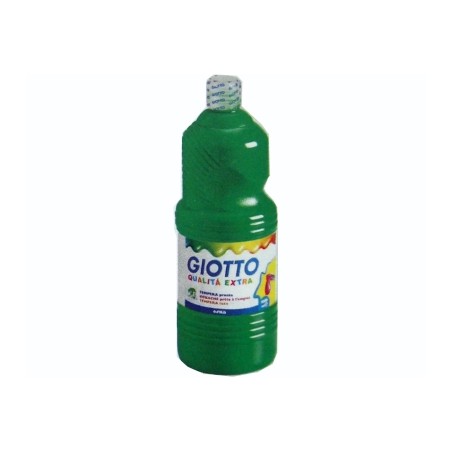 1 - FILA Tempera Pronta GIOTTO Flacone da 1 Litro Verde Cinabro 5334