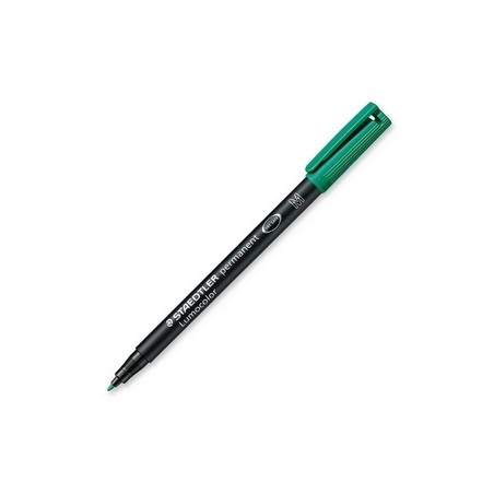 1 - STAEDTLER  Penna indelebile Lumocolor punta media 317 verde