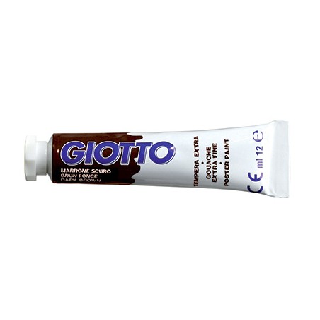 1 - FILA Colore a Tempera GIOTTO Tubetto 12 mL Marrone Scuro 04 3520
