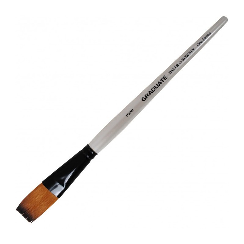 Daler-Rowney Graduate pennello sintetico piatto lungo manico corto n. 3/4 D212121075 Daler-Rowney Graduate pennello sintetico piatto lungo manico corto n. 3/4 D212121075