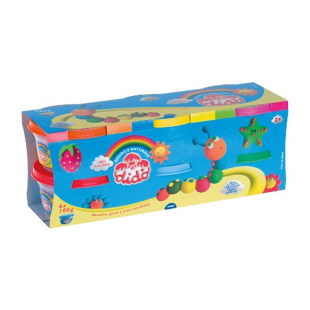 1 - 6 pezzi Pasta da modellare Dido' vari colori Fila 100 gr 3448
