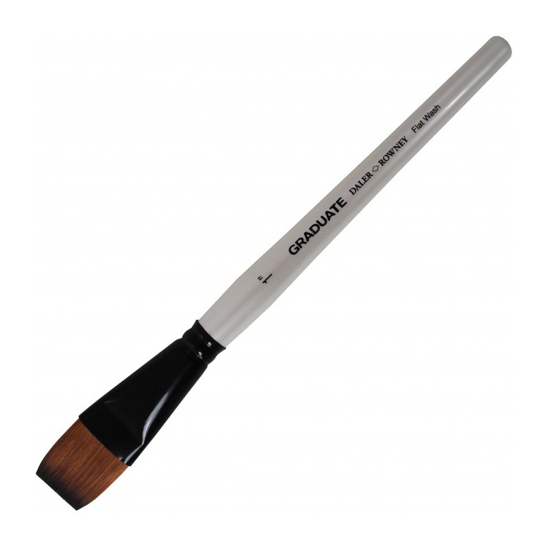 Daler-Rowney Graduate pennello sintetico lavis piatto manico corto n. 1 D212155100 Daler-Rowney Graduate pennello sintetico lavis piatto manico corto n. 1 D212155100